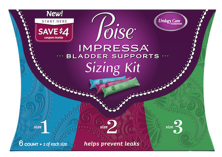  Poise Impressa Incontinence Bladder Supports for Bladder  Control Sizing Kit, 3 Count, Packaging May Vary : Health & Household