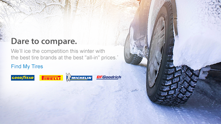 Winter Driving is Dangerous: Have You Checked Your Tire Tread? ad #DaretoCompare