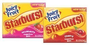  The content together with opinions expressed below are that of  Juicy Fruit® Gum amongst Starburst® Flavors!